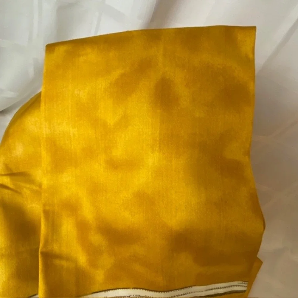 Pierre Frey Paris Mustard Yellow Cotton Napkins Set of 4 Made in France 19.5in